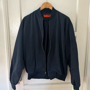 ✨3/$10✨ Vintage 80s Utility Bomber Jacket - Navy Blue